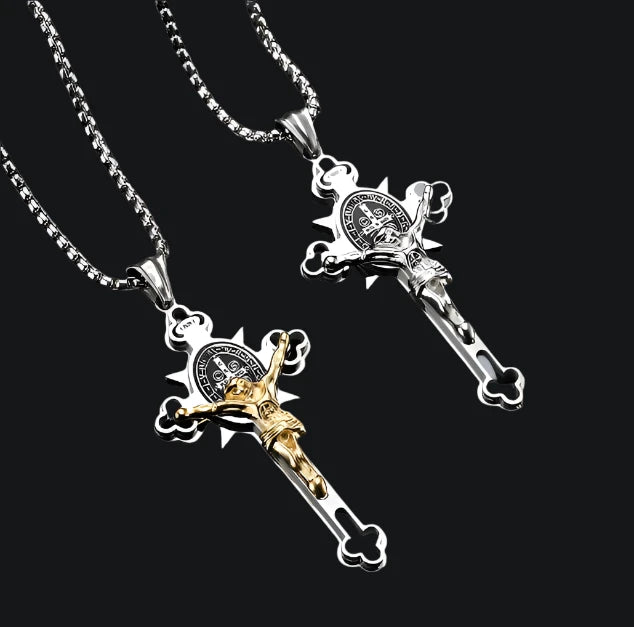 St. Benedict Crucifix Cross Pendants Necklace