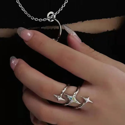 Star Adjustable Ring Set