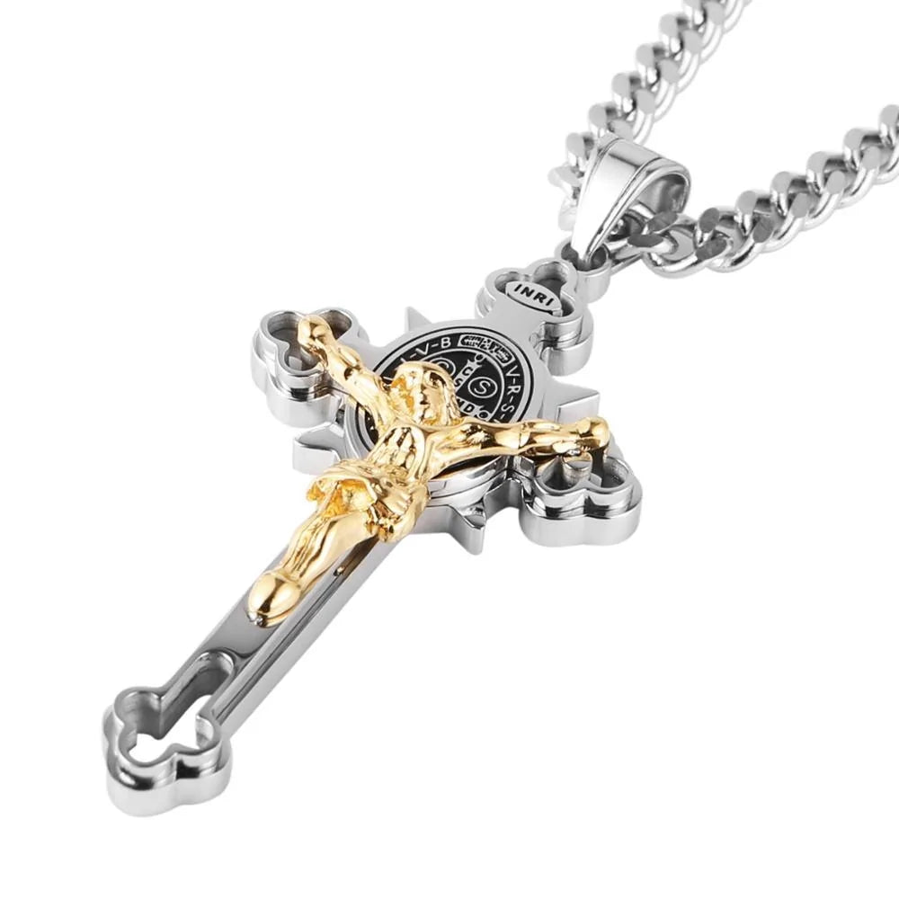 St. Benedict Crucifix Cross Pendants Necklace