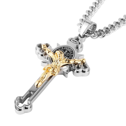 St. Benedict Crucifix Cross Pendants Necklace