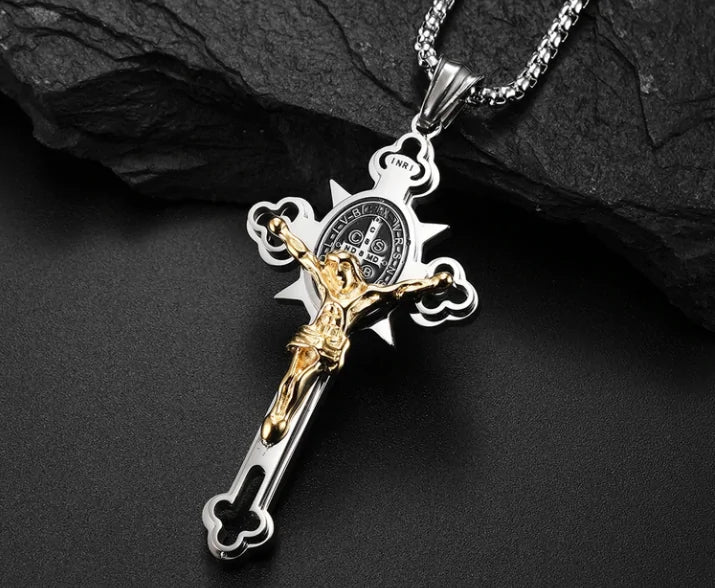 St. Benedict Crucifix Cross Pendants Necklace